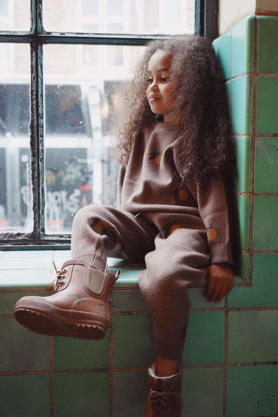 Little girl shop wearing timberland boots